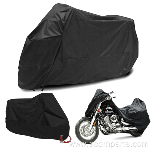 Windproof black motor cycles protection cover motorbike